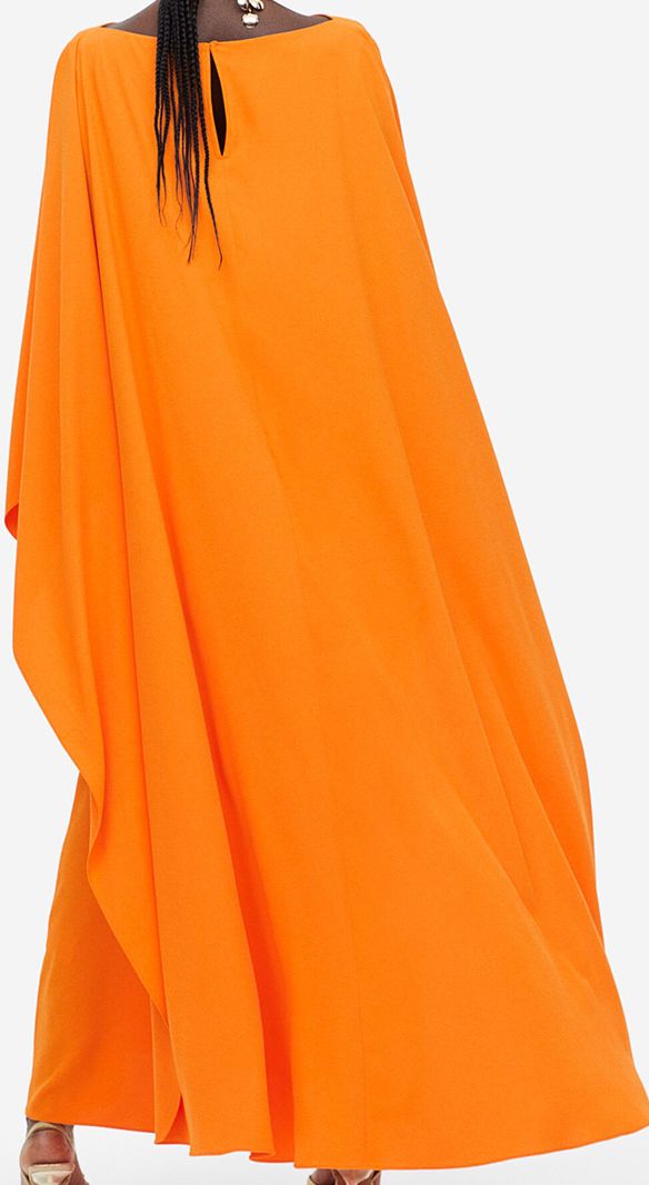 h&m orange cape dress #ad Run dont walk! @H&M have just dropped their Limited Edition collection  with insanely beautiful modest pieces just in time for Ramadan and Eid!  Available online at H&M.com and in selected stores.