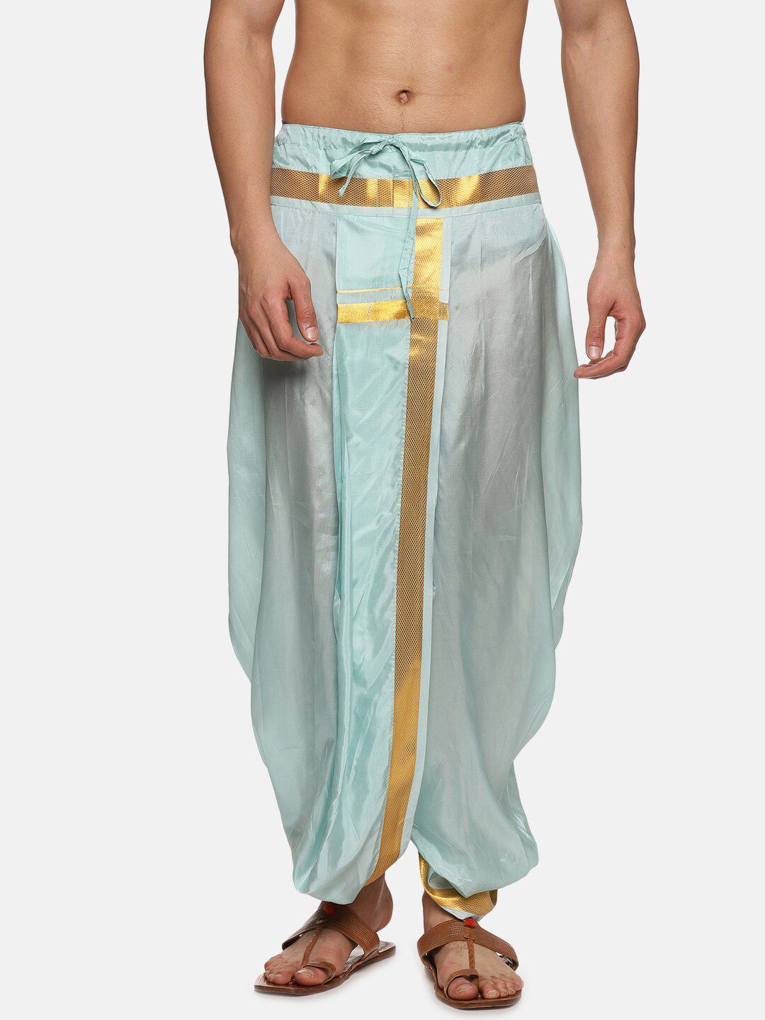 Sethukrishna Men Mid-Rise Art Silk Dhotipants-picture-58