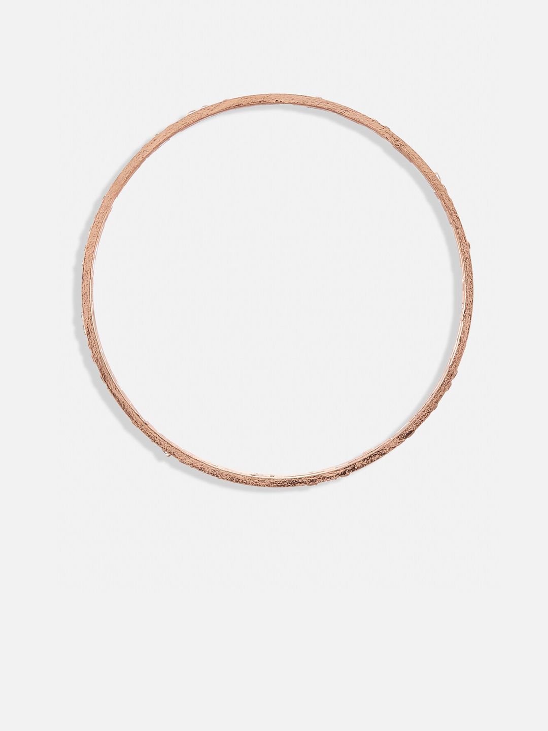 ATIBELLE Set Of 2 Rose Gold-Plated Stone-Studded Bangles