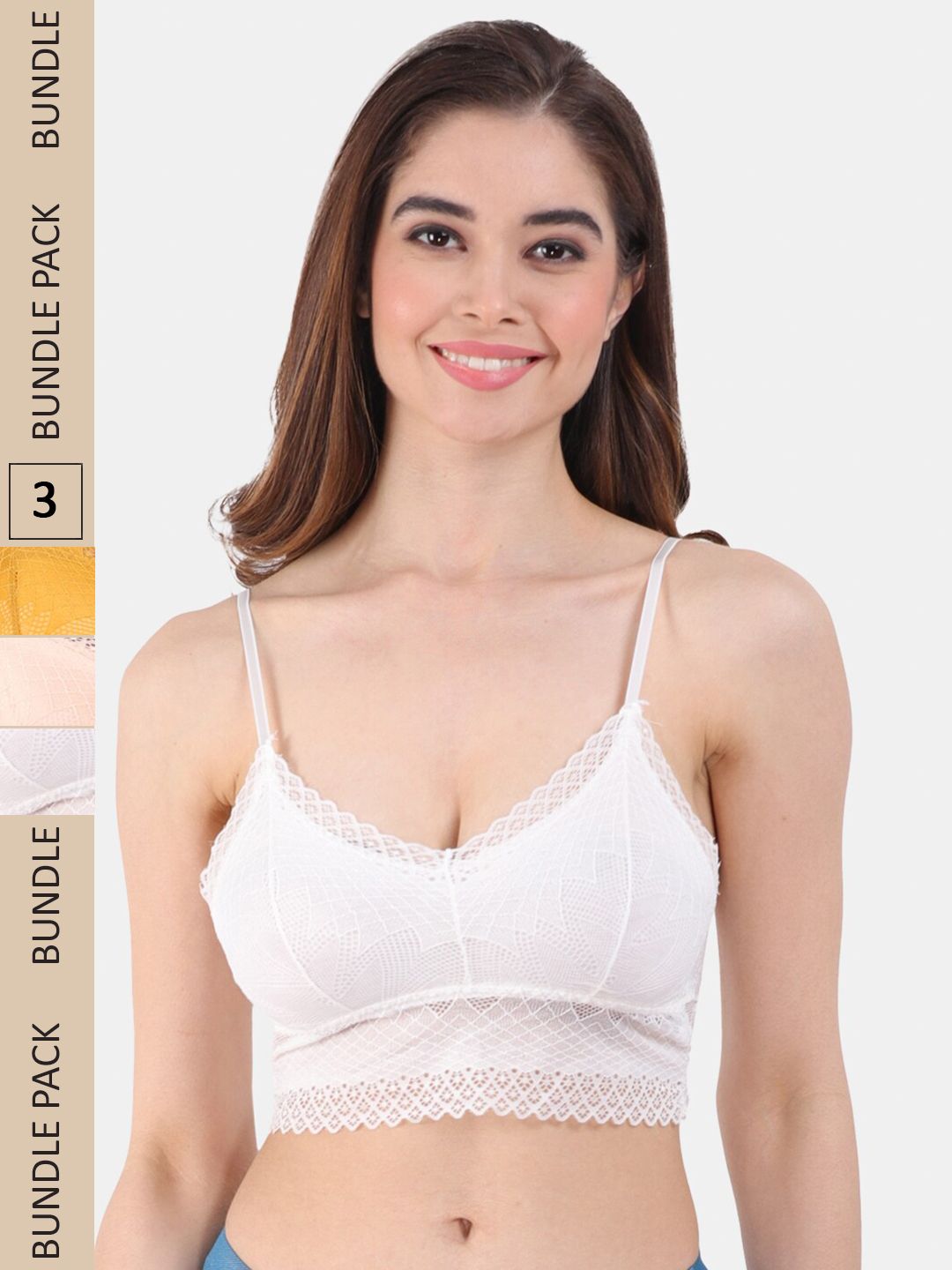 Amour Secret Pack of 3 Lightly Padded All Day Comfort Seamless Bralette-picture-37