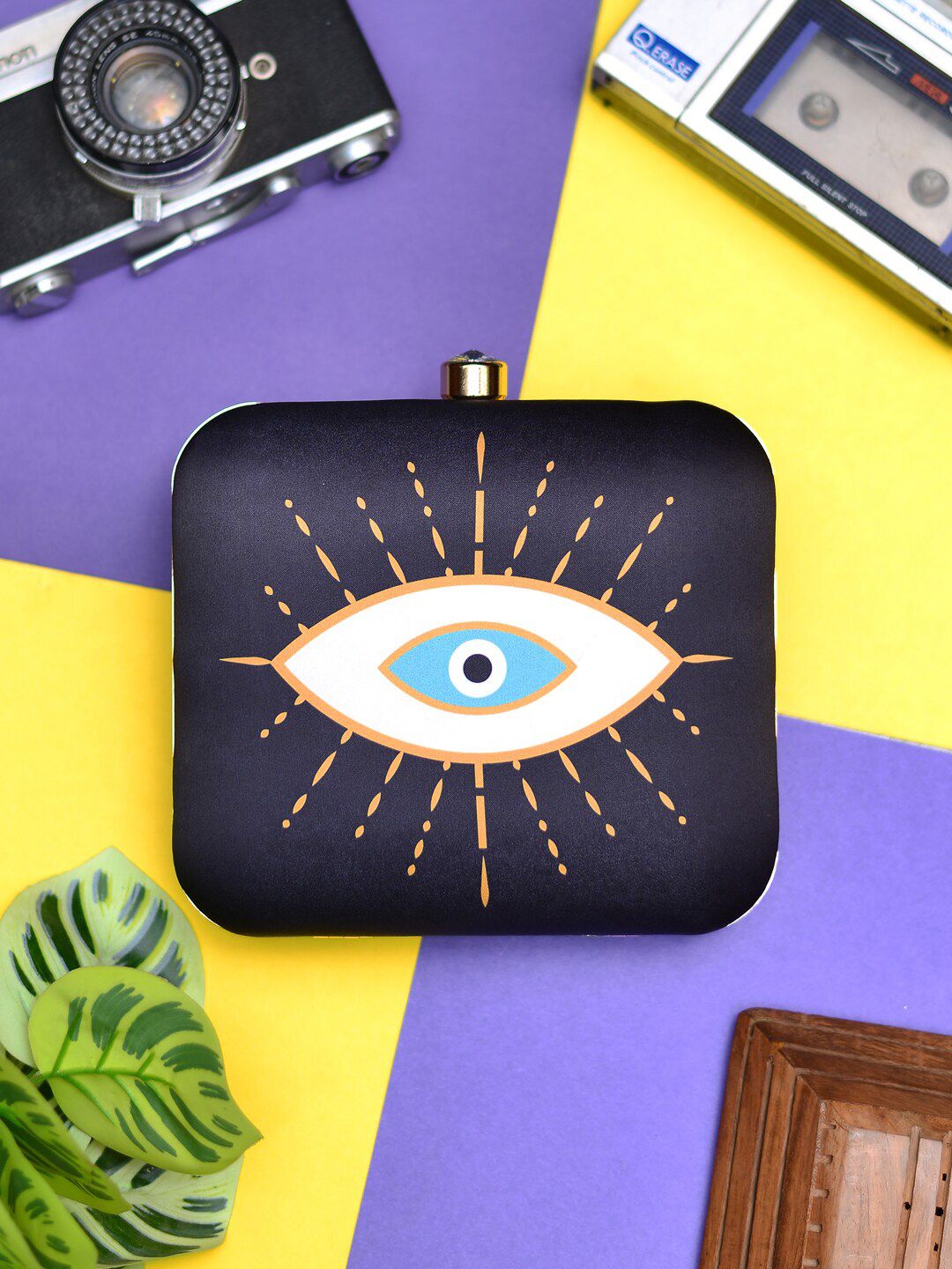 ARTKLIM Evil Eye Printed Box Clutch-picture-34