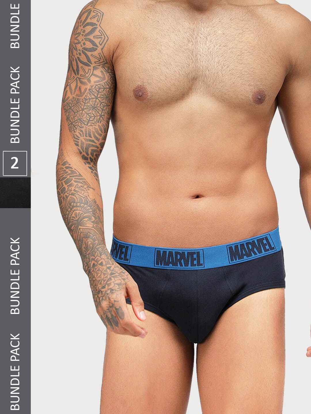 Zoiro Men Pack Of 2 Bio-Wash & Silicon Finish Basic Briefs-image-11