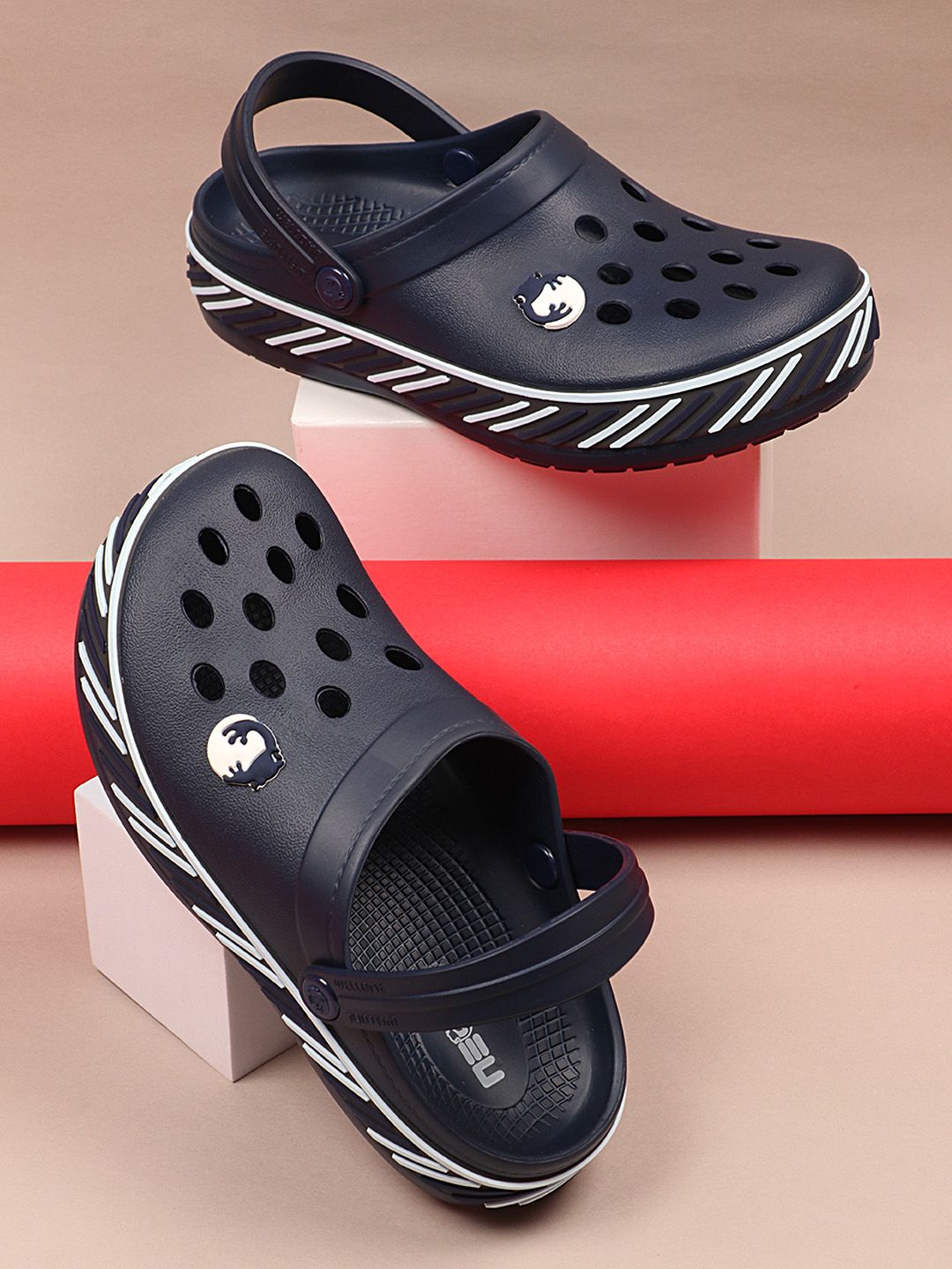 NEOZ Men Navy Rubber Clogs