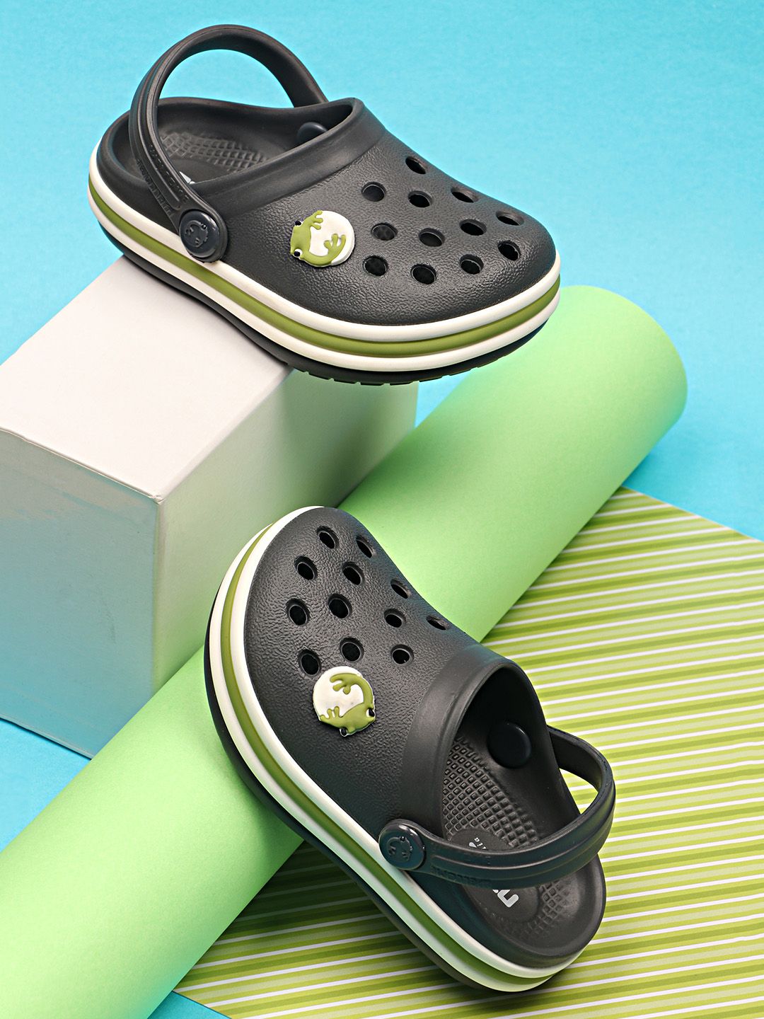 NEOZ Kids Embellished Rubber Clogs-picture-10