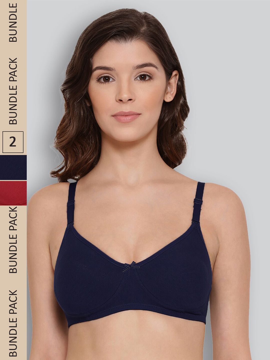 LYRA Pack Of 2 Printed Combed Cotton Wirefree Secret Support Bra with Detachable Strap-picture-11