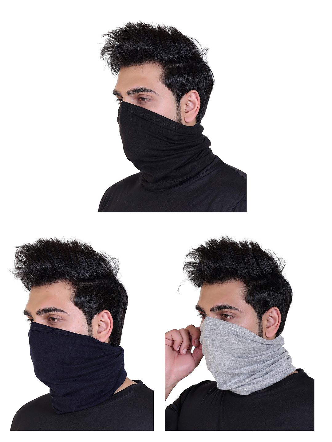 Gajraj Pack Of 3 Breathable Moisture Wicking Bandana Headband-picture-48