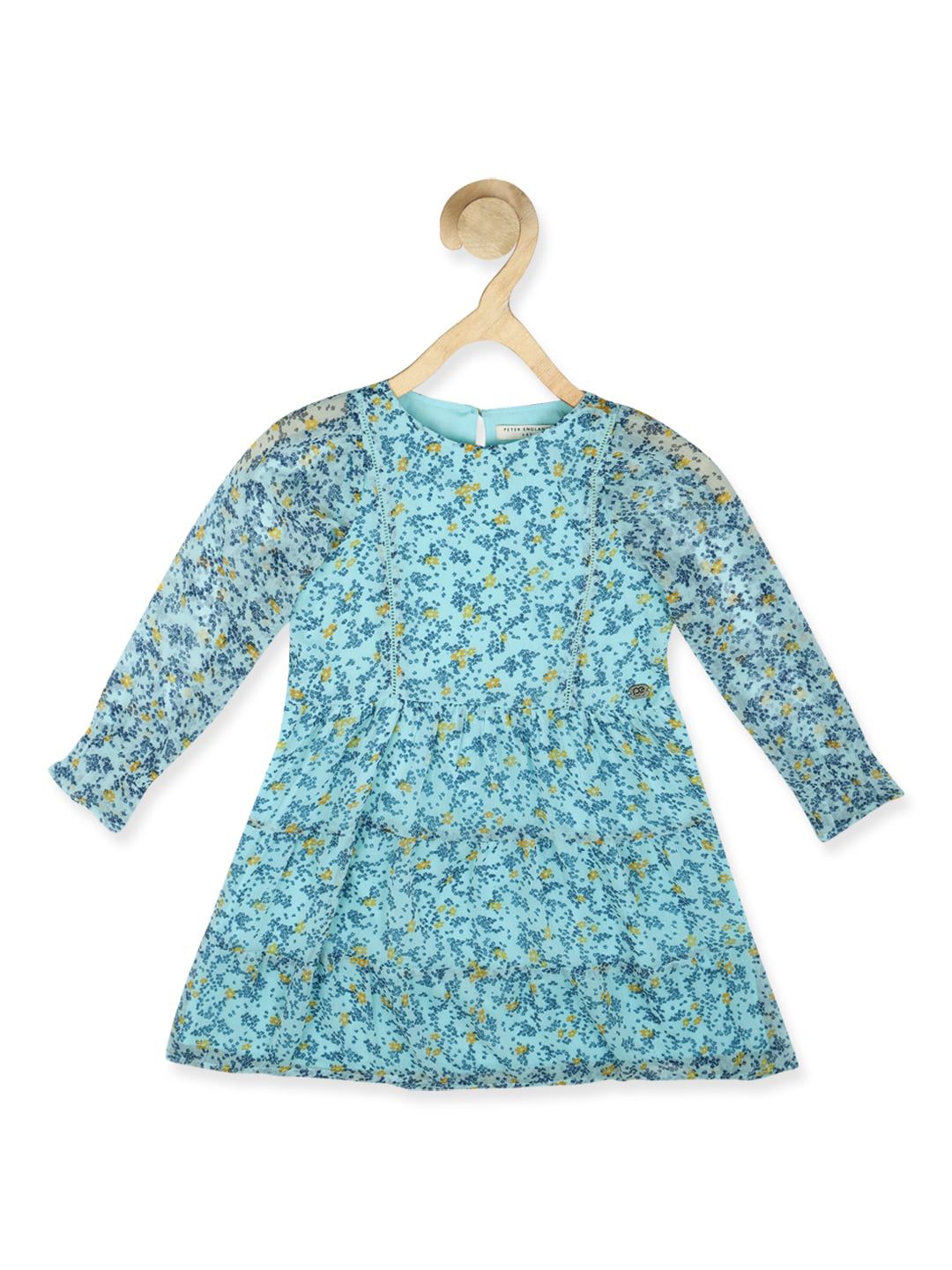 Peter England Girls Floral Printed A-Line Dress-picture-28