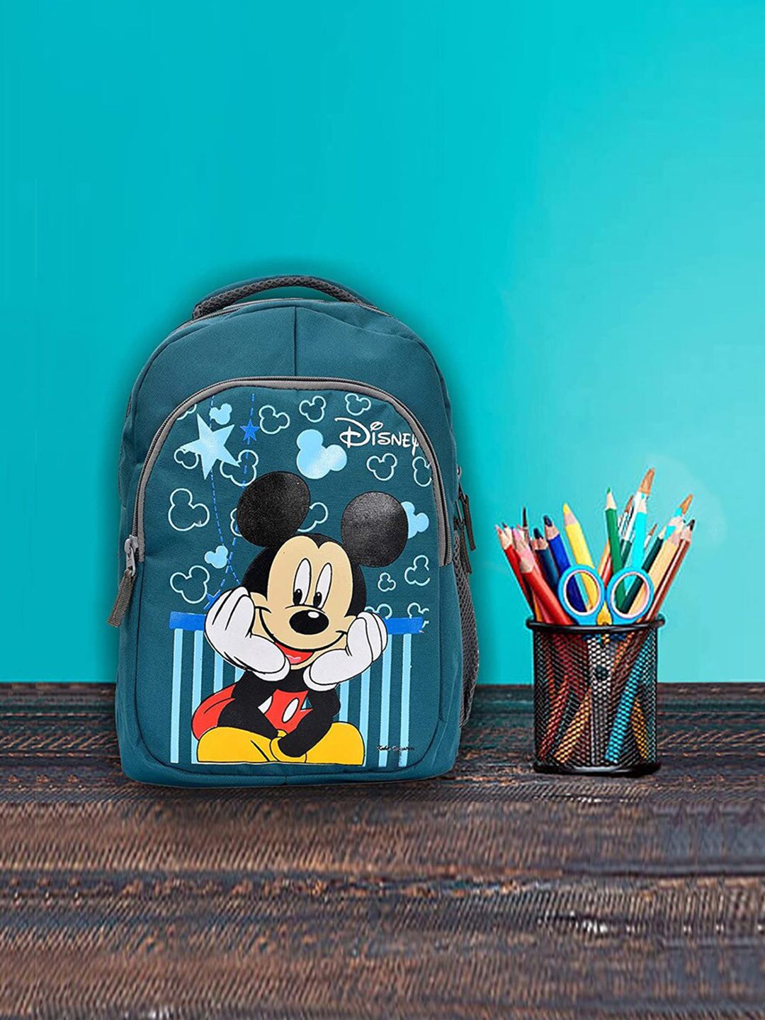 Kuber Industries Waterproof Lightweight Disney Mickey Mouse Print Backpack-picture-58
