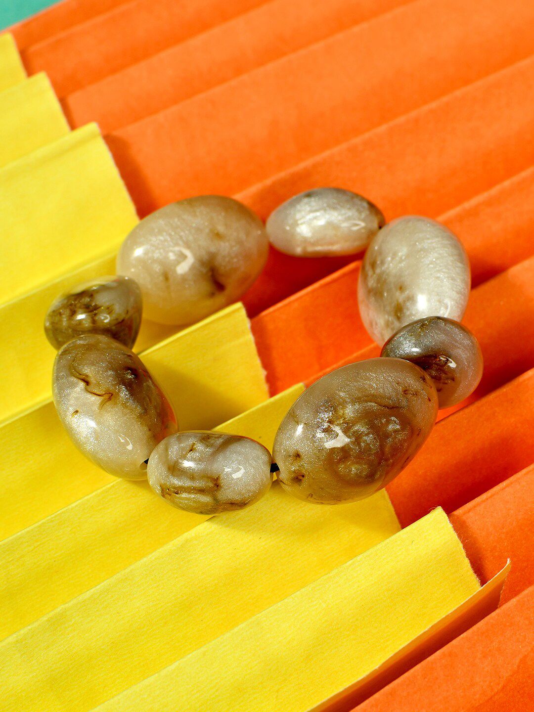 Bamboo Tree Jewels Women Artificial Beaded Stretchable Bracelet-picture-37