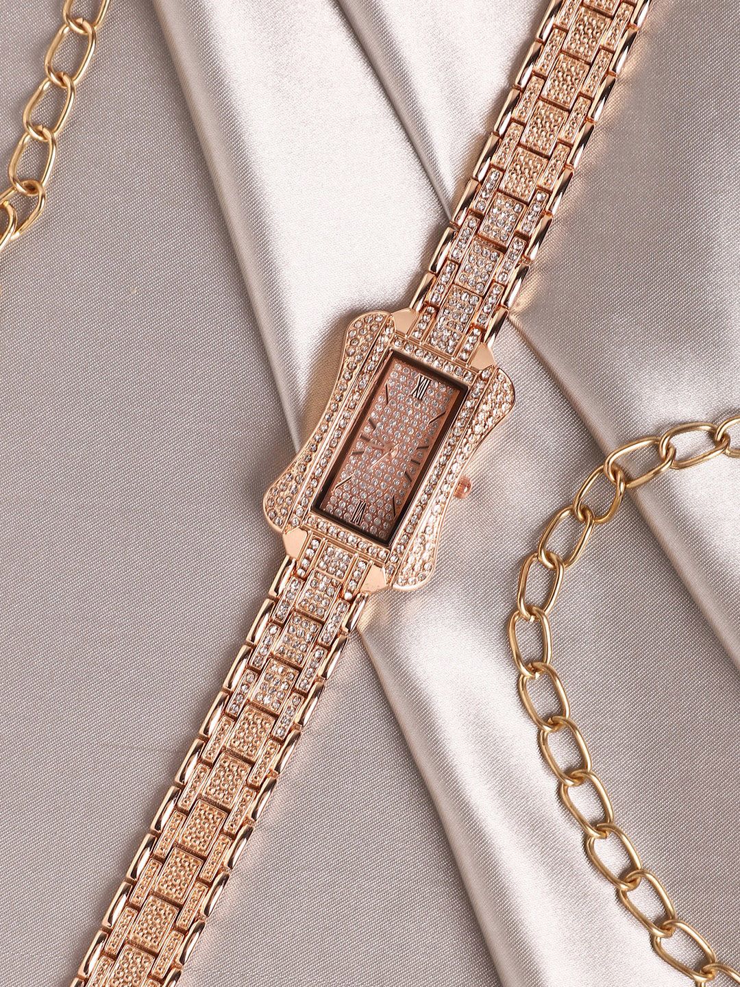 HAUTE SAUCE by  Campus Sutra Women Embellished Bracelet Style Straps Watch SS23_HSWC1111-picture-34