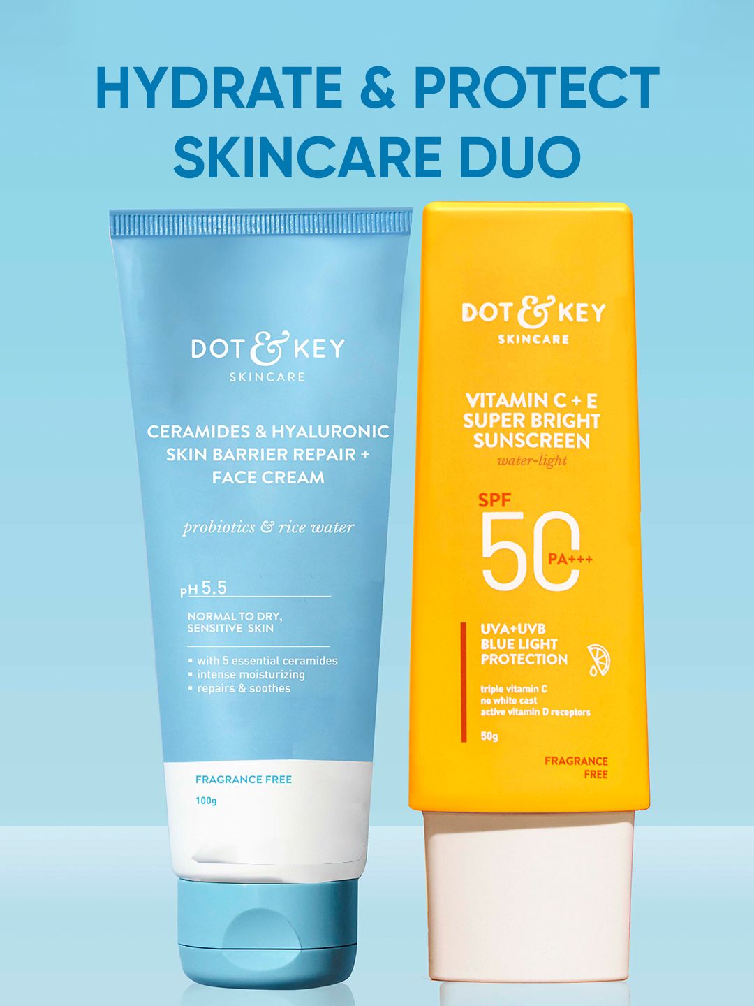 DOT & KEY Skin Barrier Repair+ Face Cream 100g & SPF 50 Super Bright Sunscreen 50g-picture-33