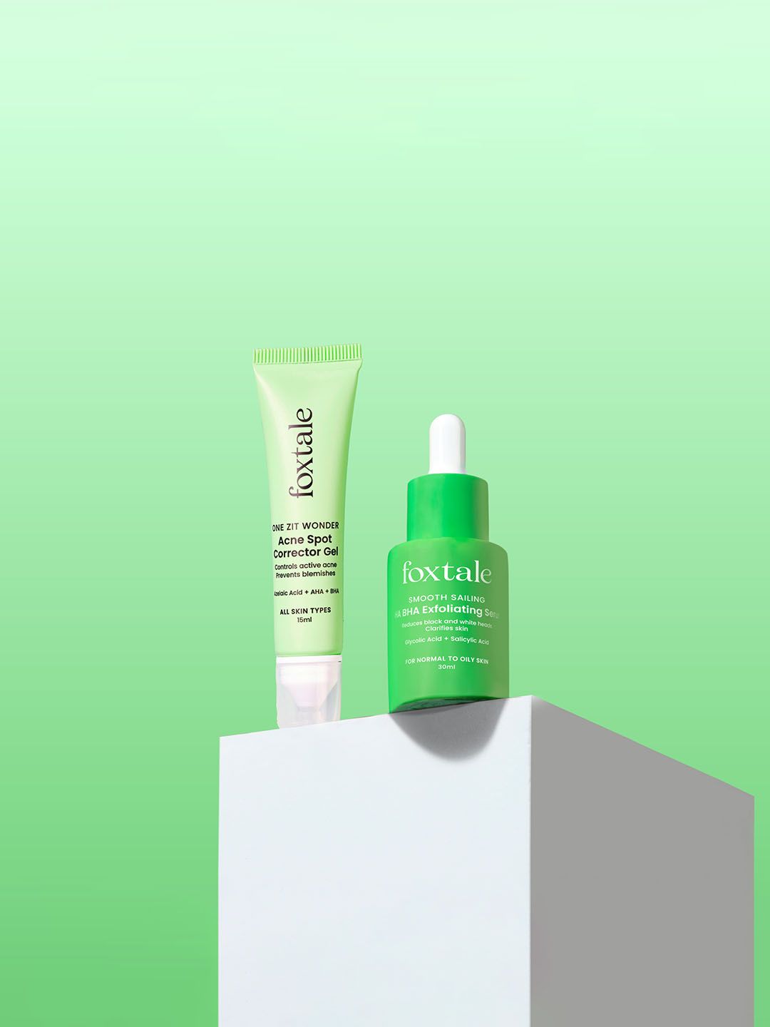 FoxTale AHA BHA Exfoliating Serum & Acne Spot Corrector Gel 45 ml-image-45