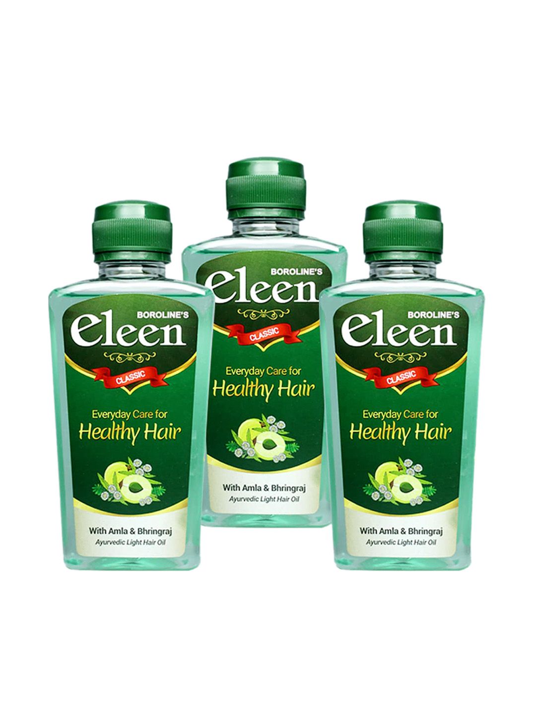 BOROLINE Eleen Set Of 3 Ayurvedic Light Hair Oils - 600ml-image-49