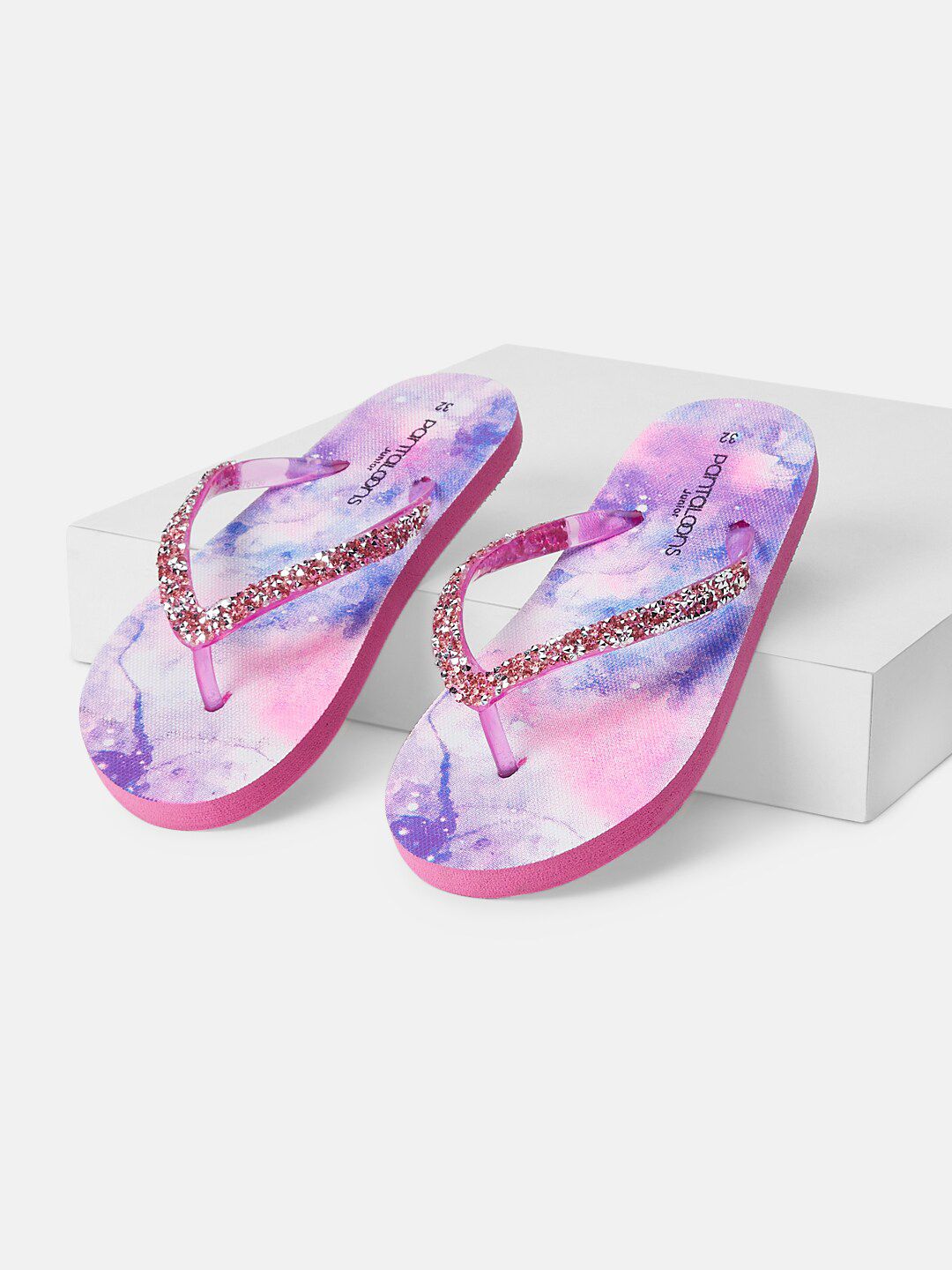 Pantaloons Junior Girls Abstract Printed Thong Flip-Flops-picture-55