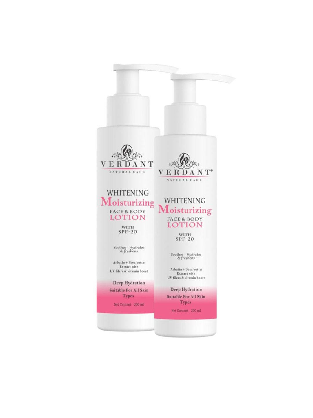 Verdant Natural Care Set Of 2 Whitening Body Lotion With SPF 20 - 200ml Each-image-49
