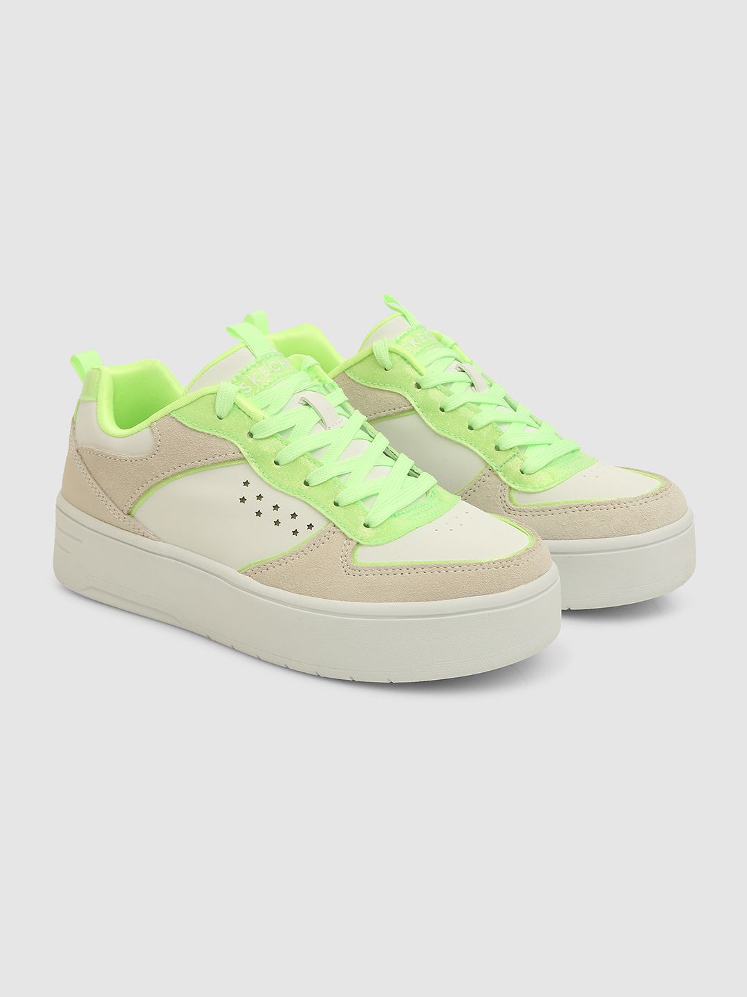 Skechers Girls COURT HIGH - GLITTER MIX Sneakers-image-24
