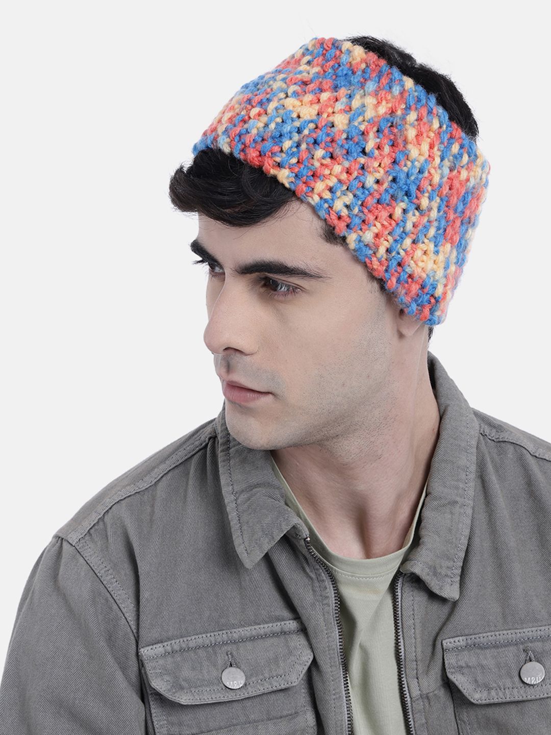 Magic Needles Men Knitted Chill Wrap Thick Headband-picture-7