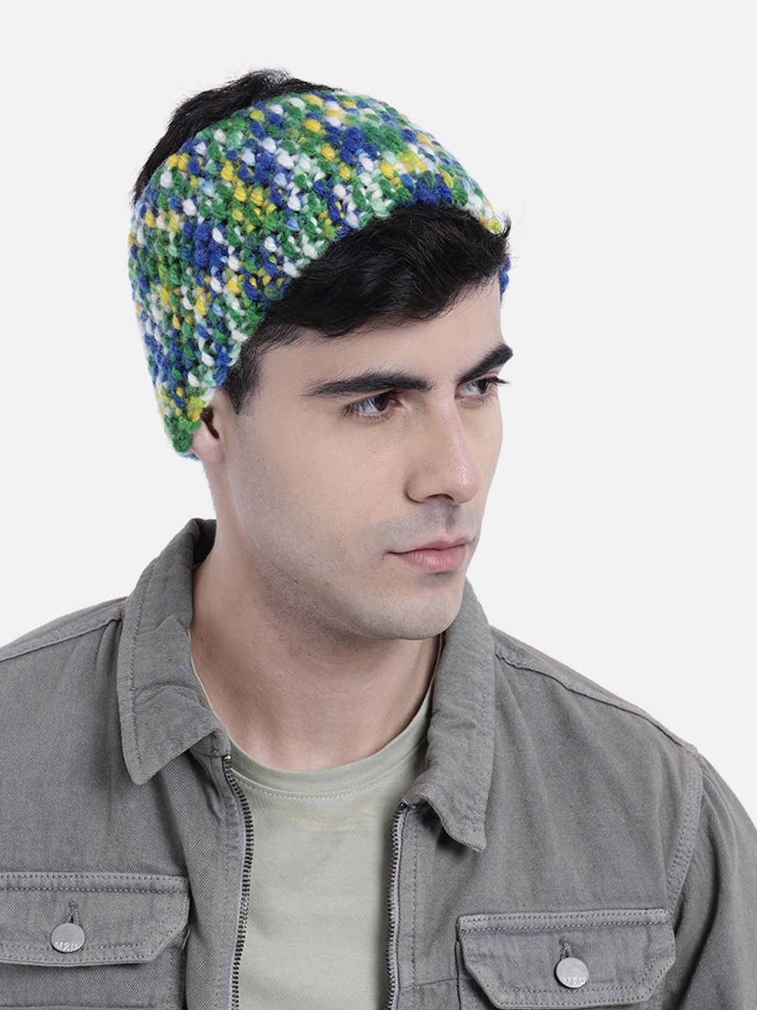 Magic Needles Men Knitted Chill Wrap Thick Headband-picture-34