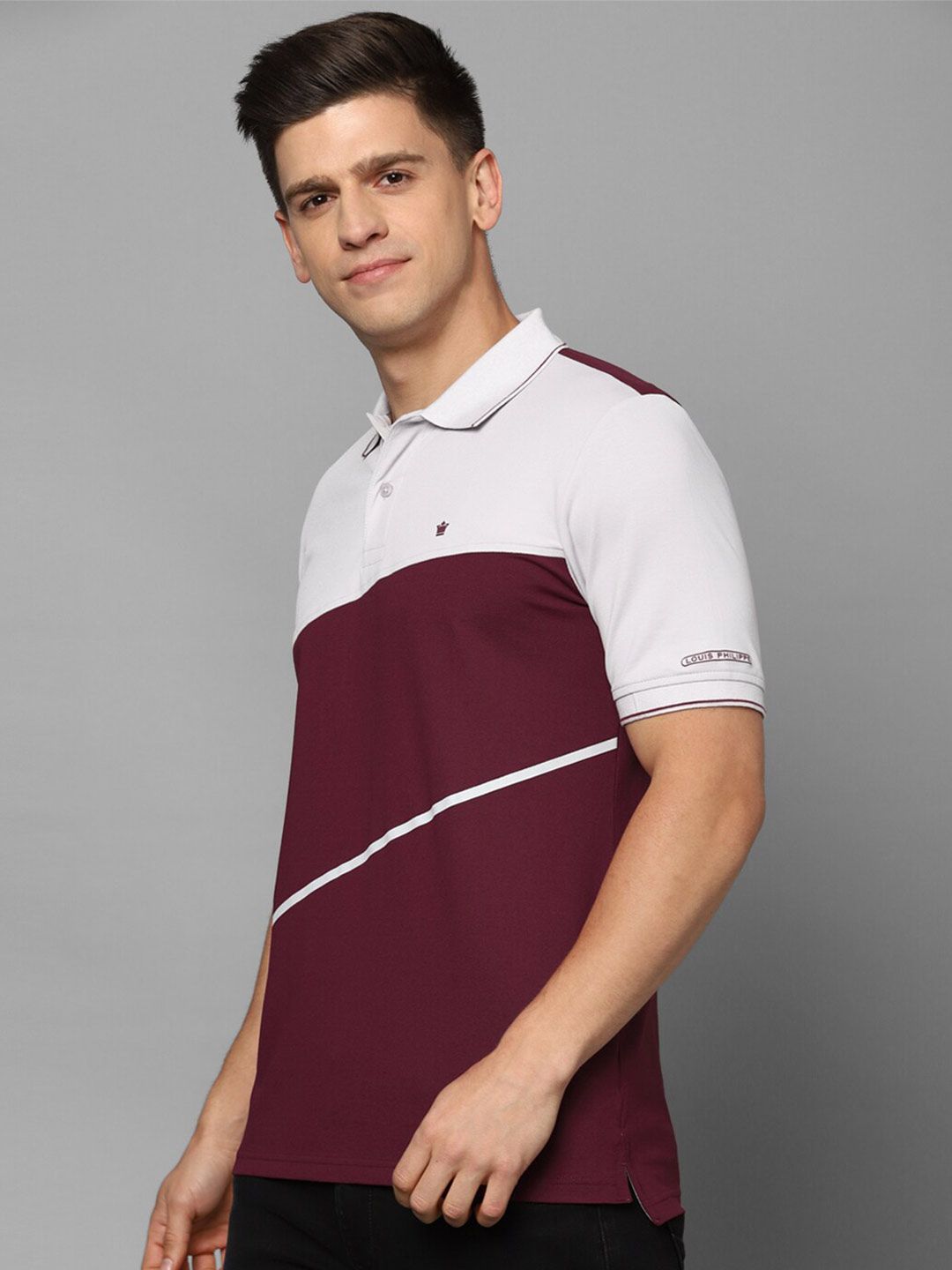Buy Louis Philippe Louis Philippe Solid Polo Collar T-shirt at Redfynd
