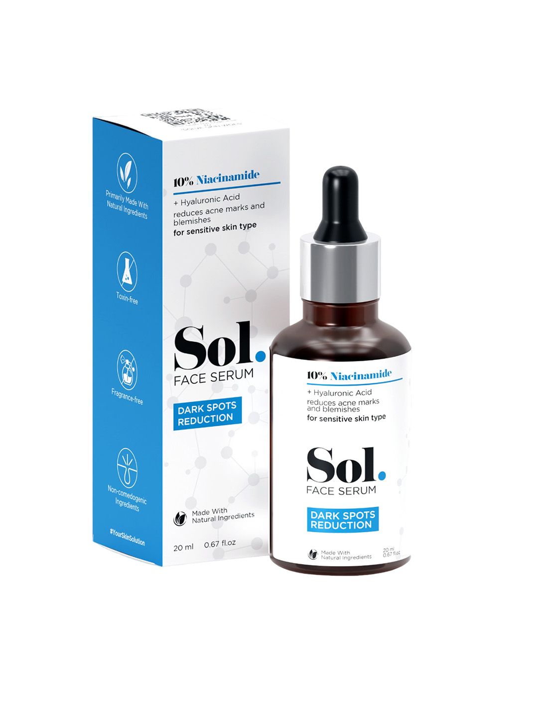 Sol. 10% Niacinamide Dark Spots Reduction Face Serum - 20ml