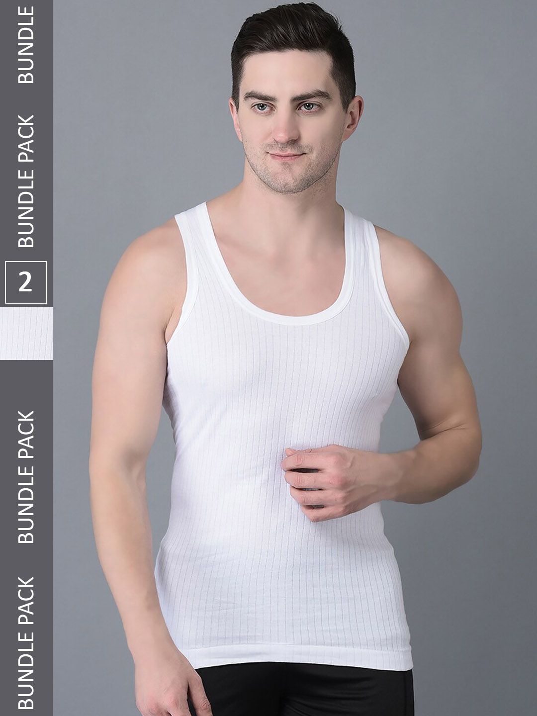 Dollar Bigboss Pack Of 2 Scoop Neck Vests-picture-46