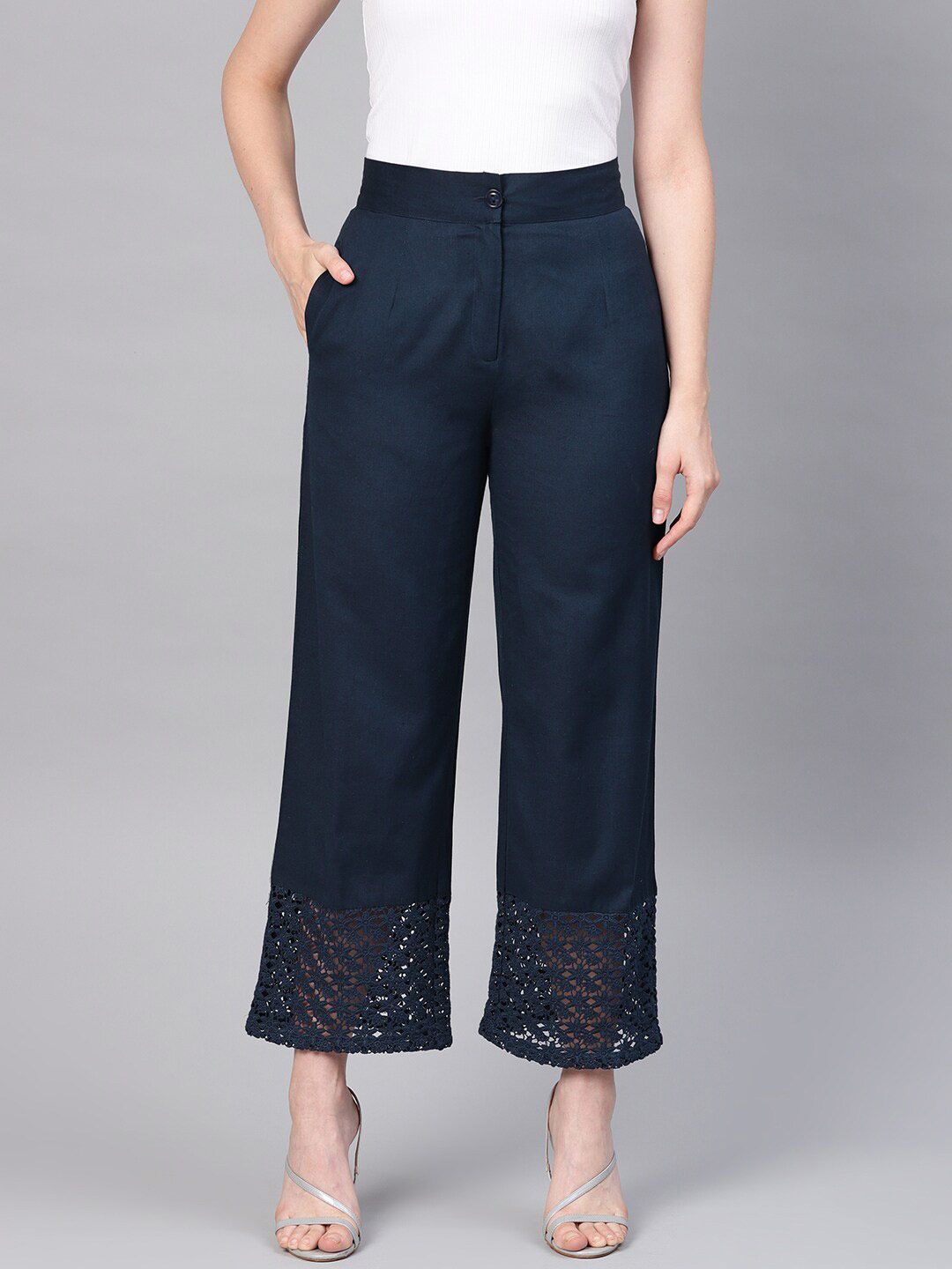 Juniper Women Cotton Wide Leg Palazzos-picture-30