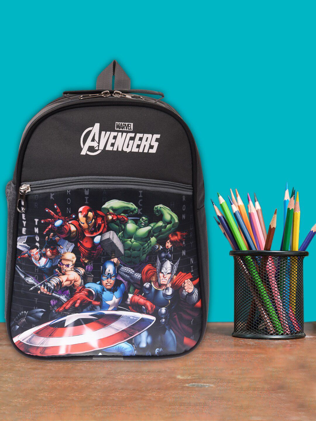 Kuber Industries Marvel Avengers School Backpack-picture-36