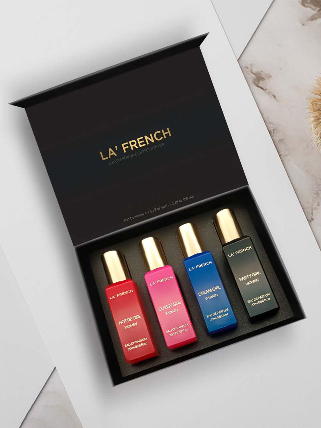 La French Perfume Gift Set - Party Girl, Dream Girl, Classy Girl, Hottie Girl - 20ml each-picture-29