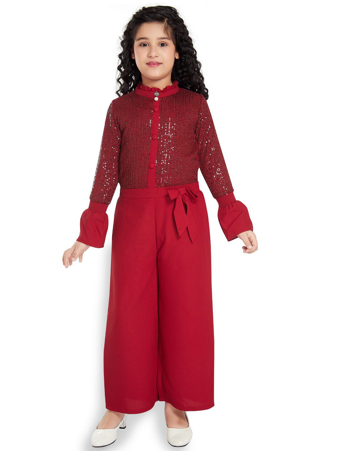 Peppermint Girls Sequined Culotte Jumpsuit-picture-48