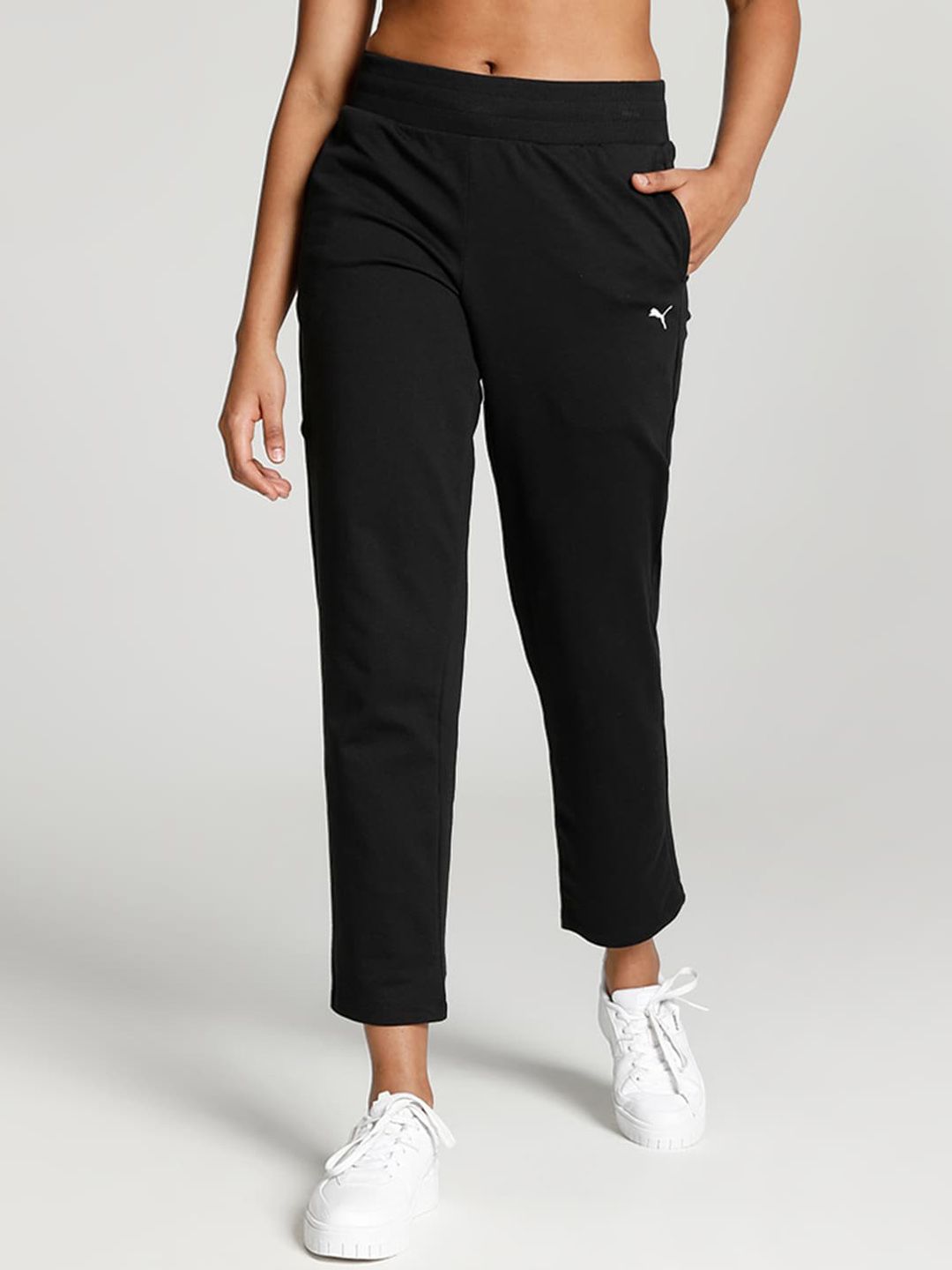 Only Black High Rise Track Pants