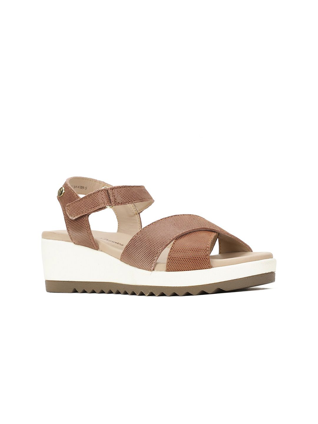 Hush Puppies Open Toe Leather Wedge Heels-picture-18