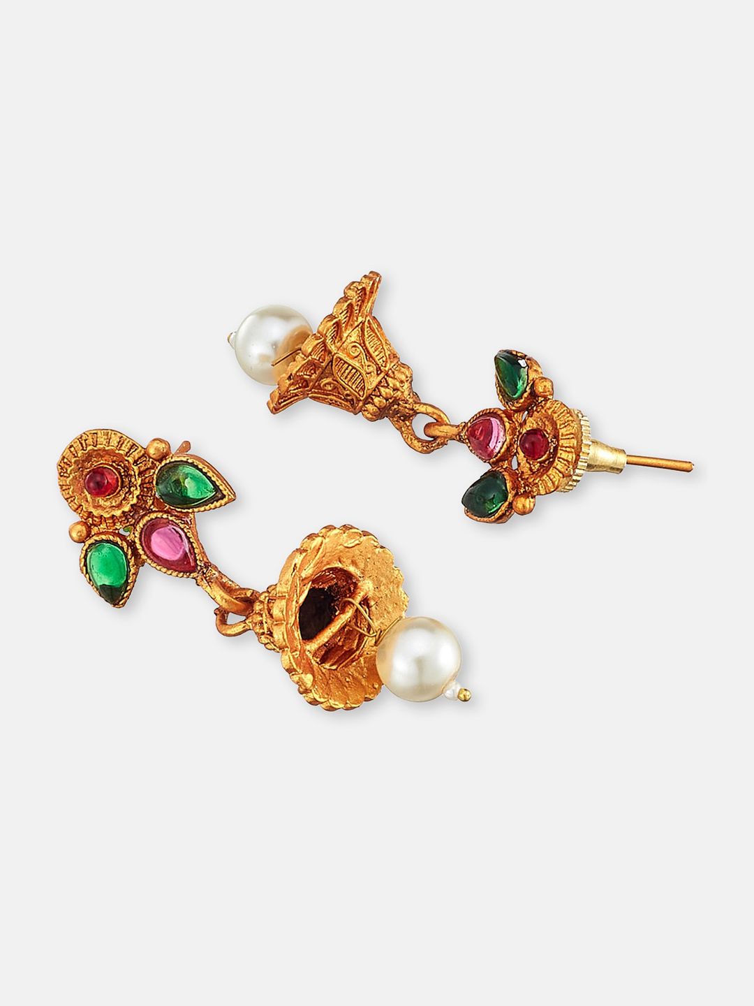 ATIBELLE Gold-Plated Peacock Shaped Jewellery Set