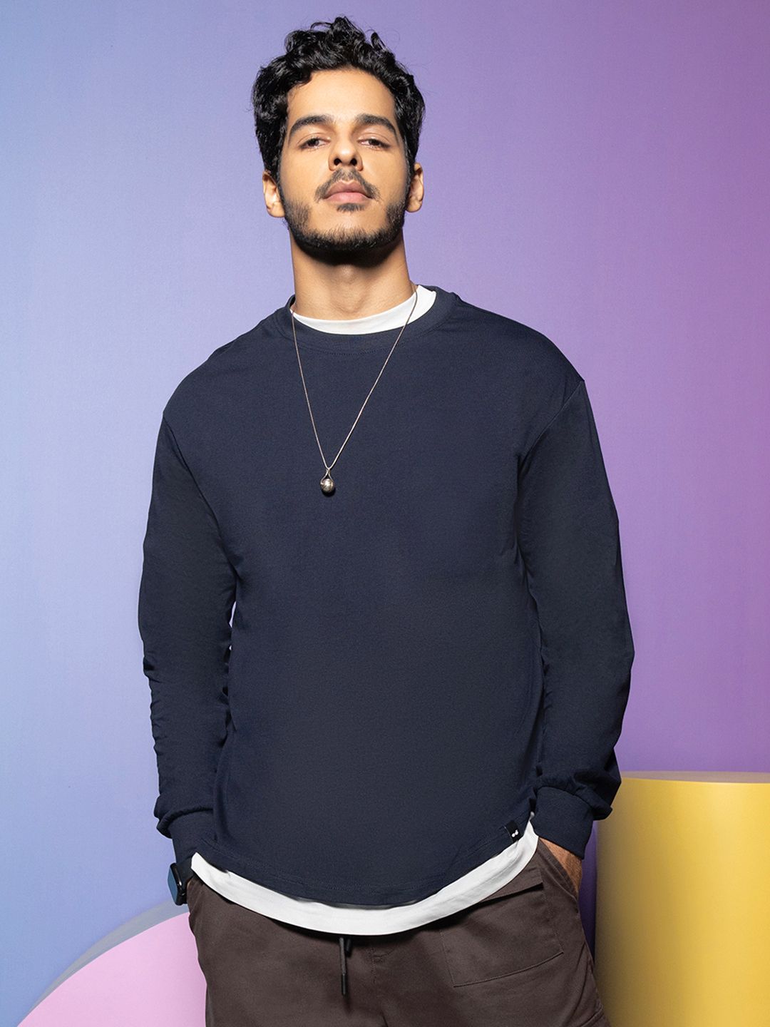 Bewakoof Cotton Drop Shoulder Sleeves Oversized Fit T-shirt-image-25