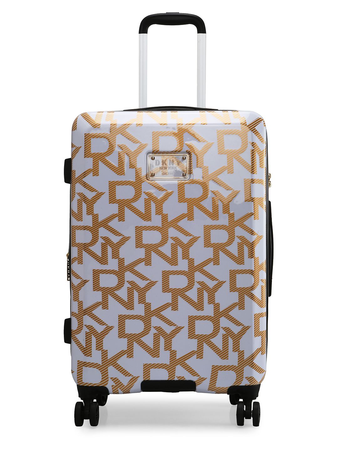 DKNY DECO SIGNATURE Printed ABS Material Hard Sided Medium Trolley Bag - 67 cm-picture-50