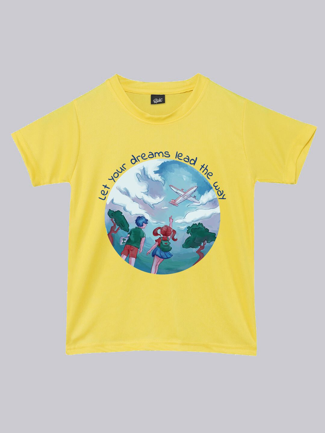 RISH Kids Printed Loose Dry Fit Round Neck Short Sleeves T-shirt-picture-42