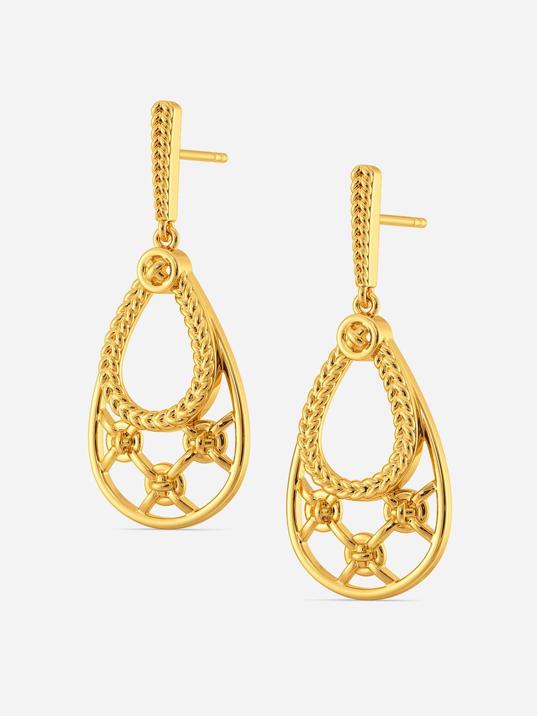 Buy Melorra MELORRA Forget Me Knot 18KT Gold Earrings  684 gm at Redfynd
