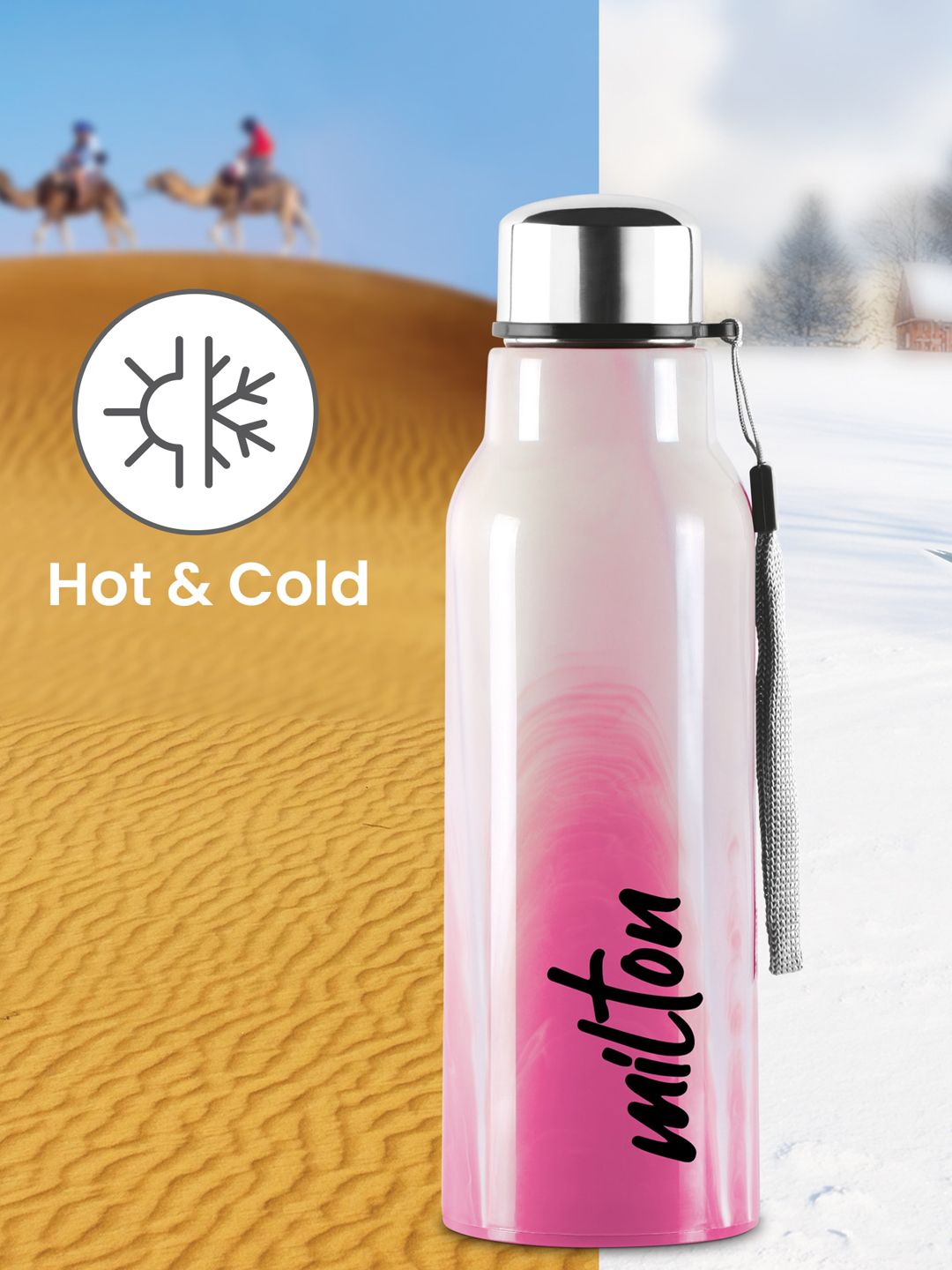 Milton Steel Marble 900 Leak Proof Insulated Inner Steel Outer Plastic Water Bottle 630 ml-picture-22