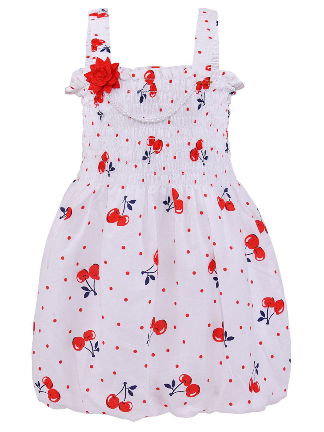 Wish Karo Red Print Fit & Flare Dress-picture-38