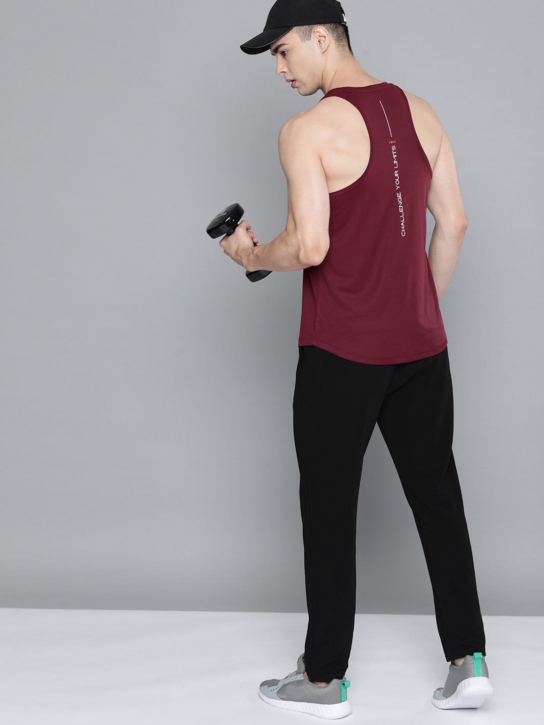 HRX by Hrithik Roshan Typography Detail Rapid-Dry Sleeveless Training T-shirt-image-27