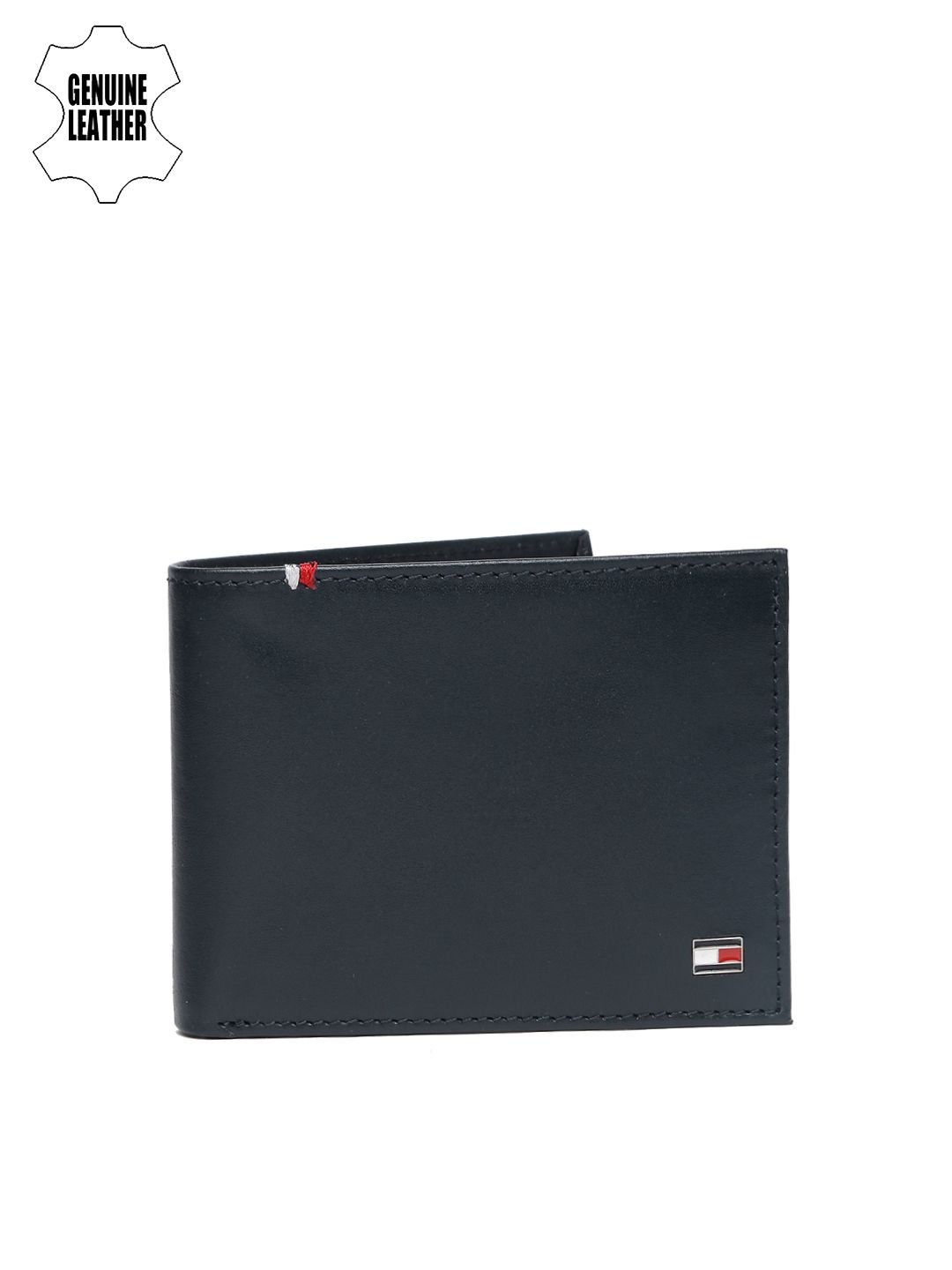Tommy Hilfiger Men Navy Blue Solid Two Fold Leather Wallet-picture-46
