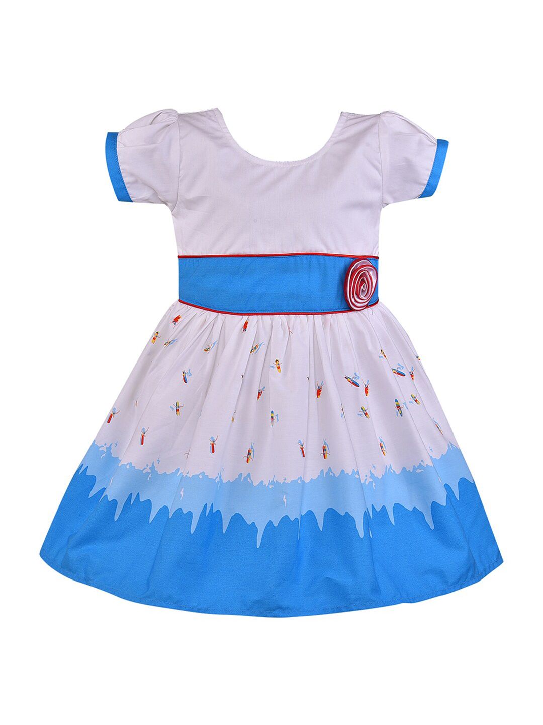 Wish Karo Conversational Print Fit & Flare Dress-picture-33