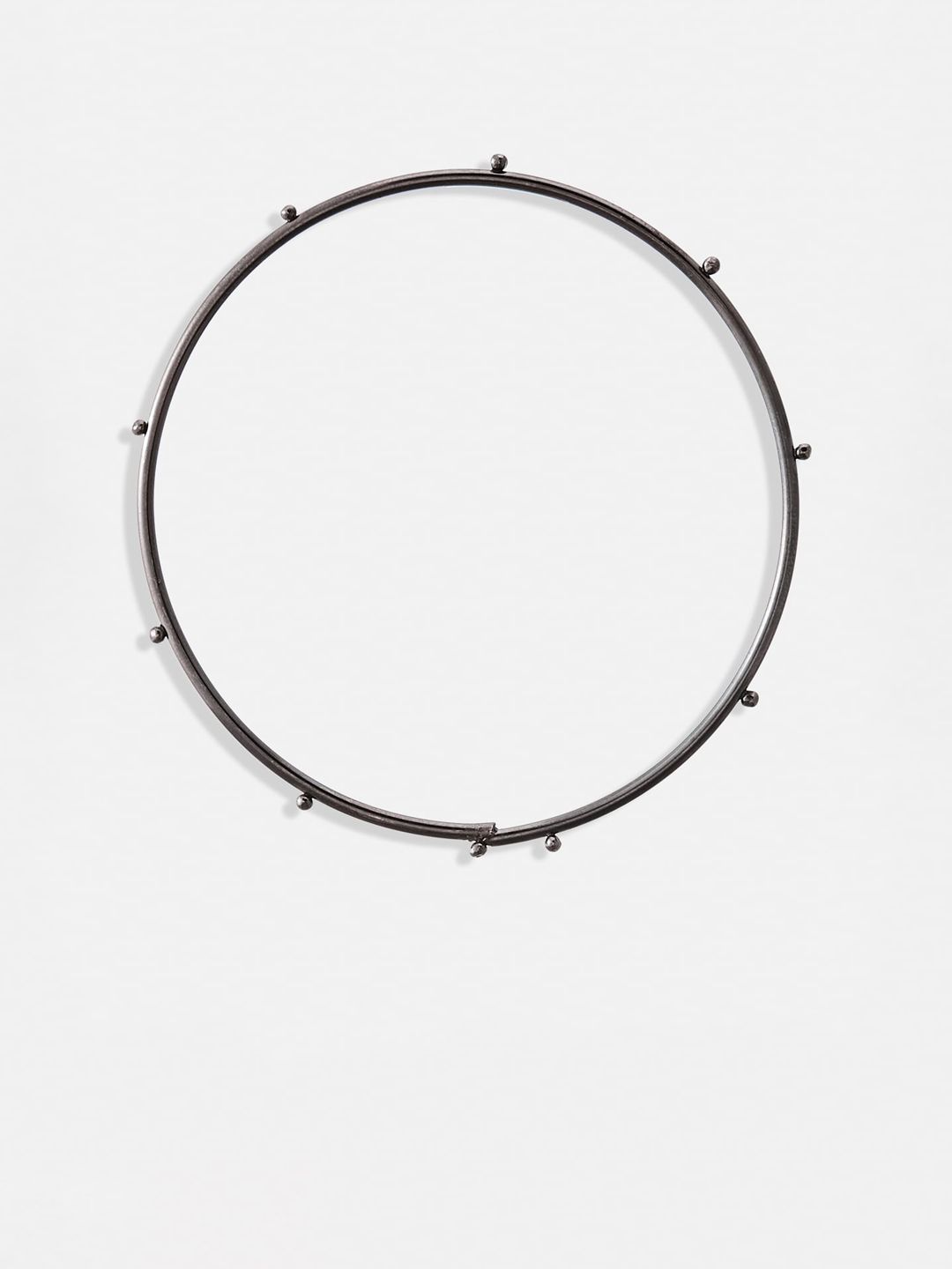 ATIBELLE Set Of 12 Silver-Plated Textured Bangles