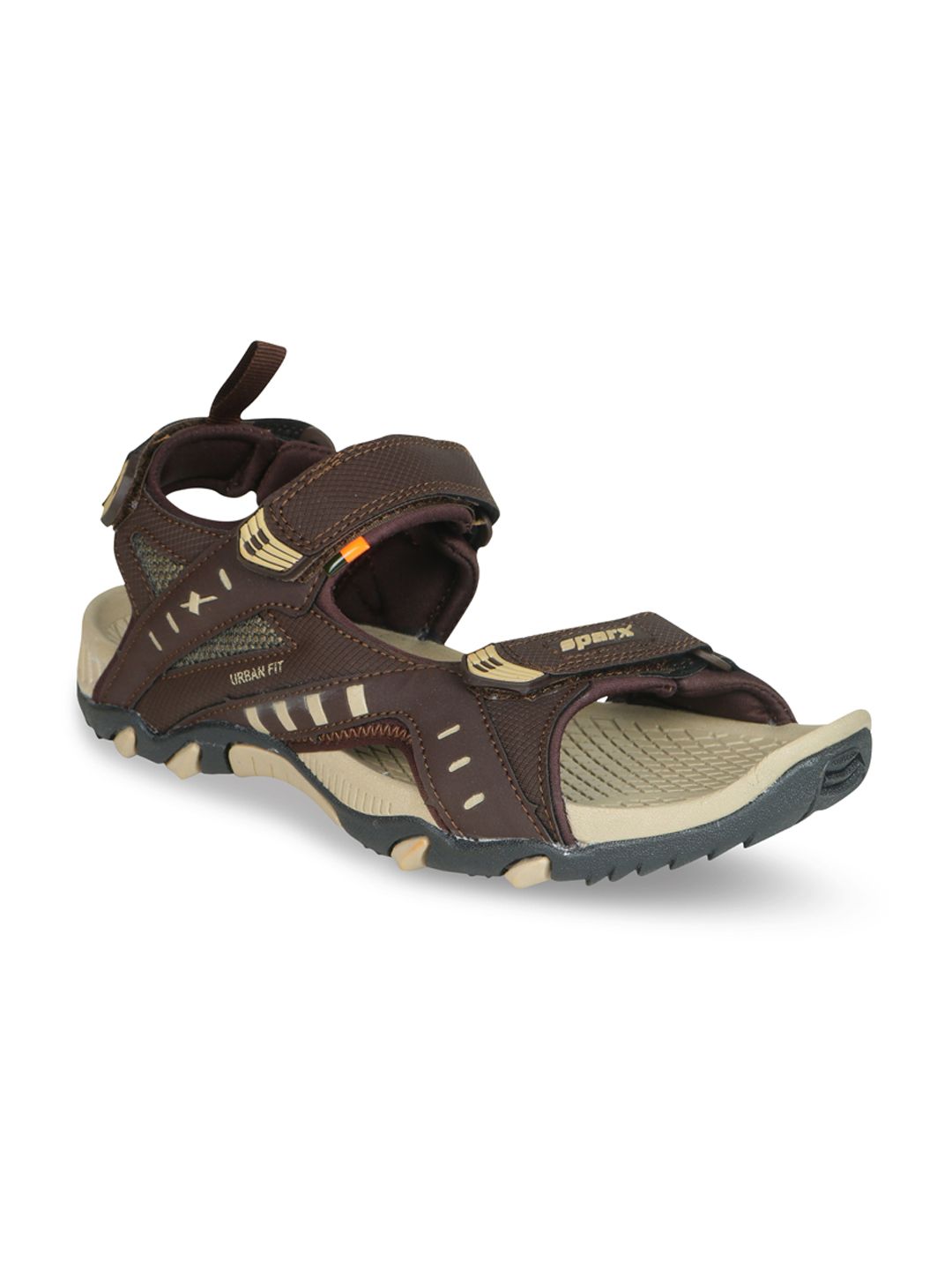 Sparx Men Patterned Floater  Sports Sandals  With Velcro Closure-image-2