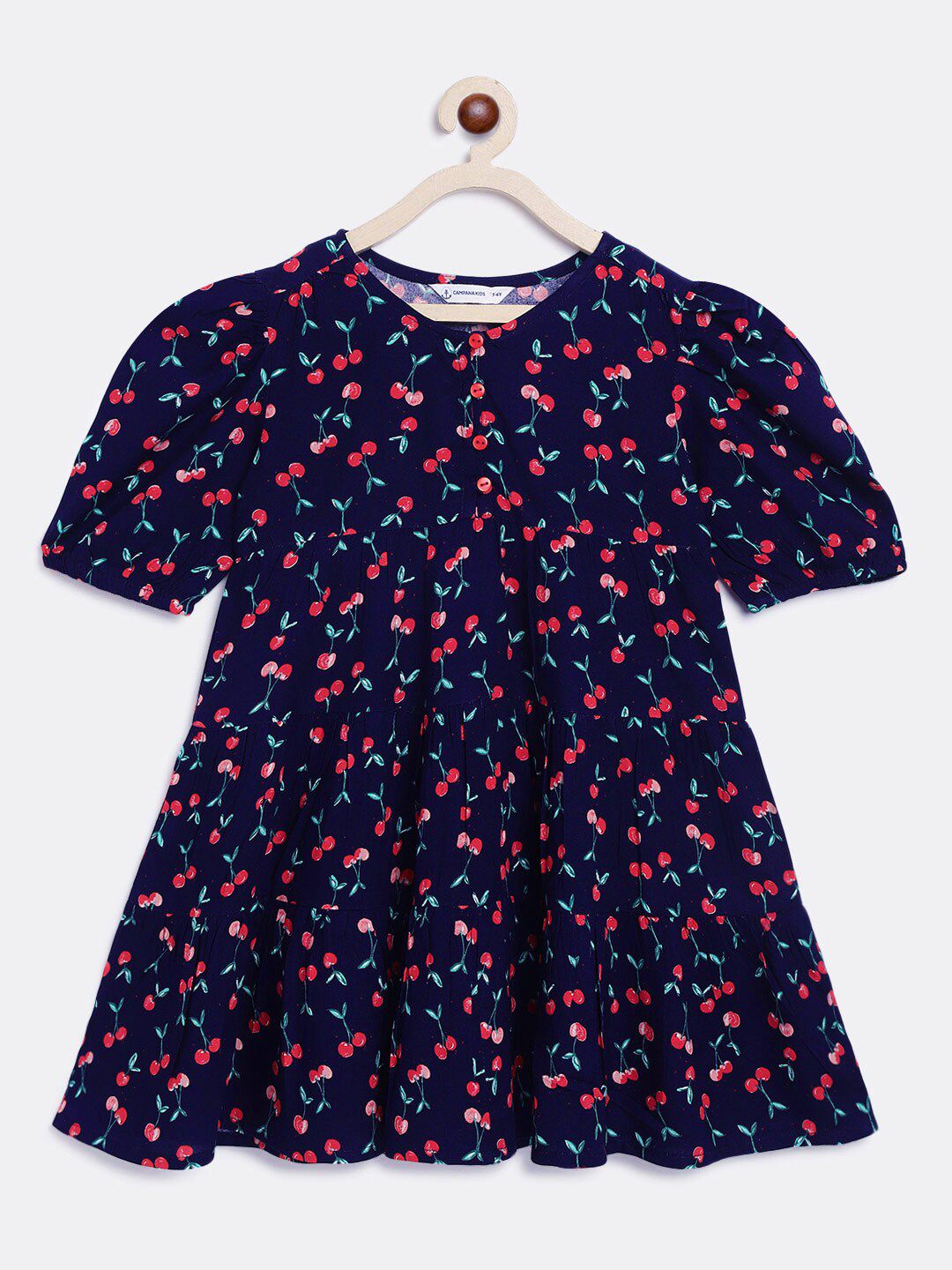 Campana Girls Floral Print A-Line Dress-picture-33