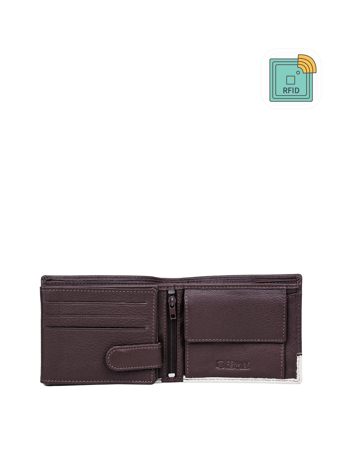 URBAN FOREST Men Colourblocked Leather RFID Two Fold Wallet-picture-35