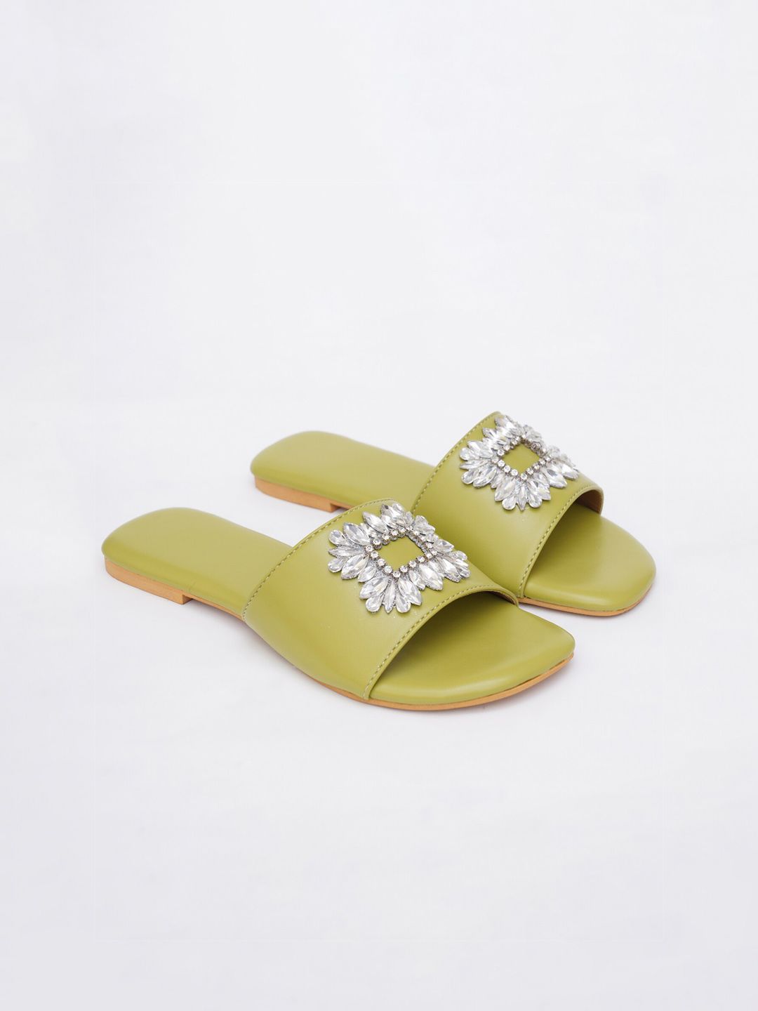 Sole House Embellished Open Toe Flats-picture-14