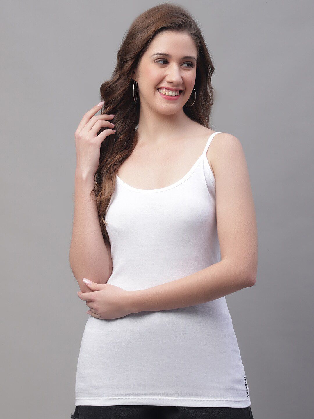 Friskers Non-Padded Cotton Spaghetti Camisole
