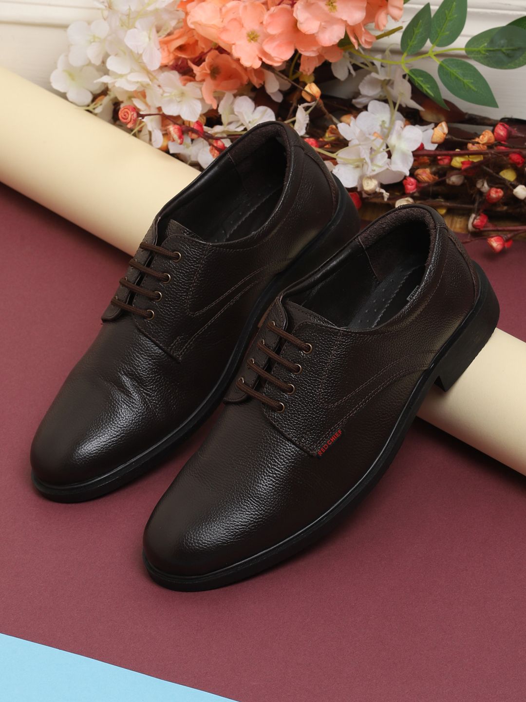 Red Chief Men Brown Genuine Leather Formal Derbys-picture-31