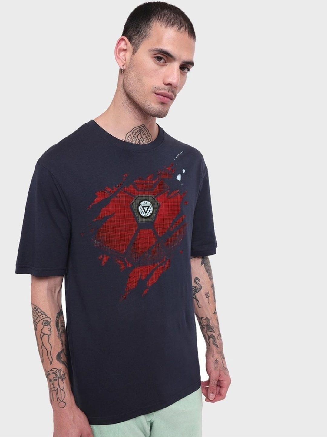 bewakoof iron man t shirt