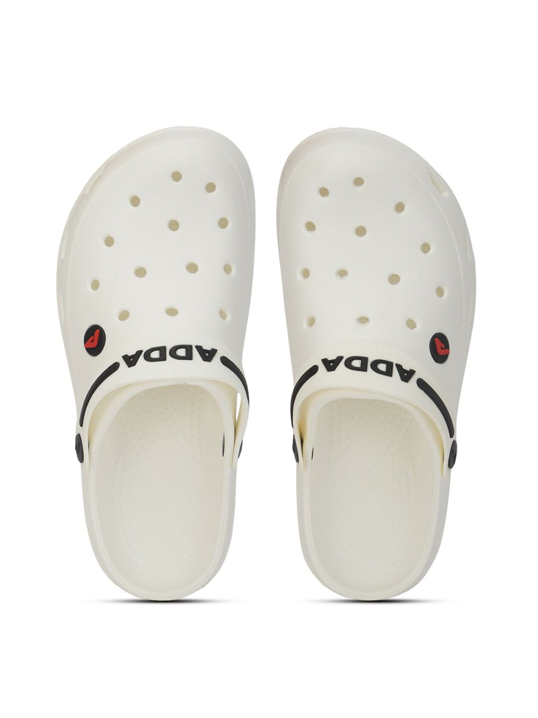 Adda Men Brand Logo Printed Rubber Clogs